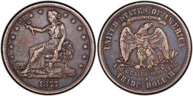 1877-S T$1 C-46, DDR, FS-801 VF35