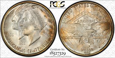 1935-D 50C Arkansas MS67