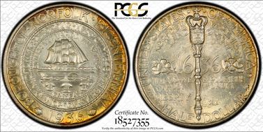 1936 50C Norfolk MS68