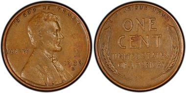 1936-S 1C AU55BN