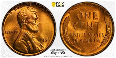 1953 1C MS65RD