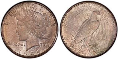 1924-S $1 VAM 3 Doubled Reverse MS63