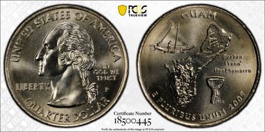 2009-P 25C Guam MS67