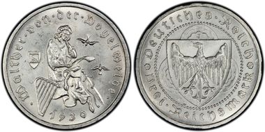 1930-J 3 Mk Vogelweide J-344 MS63