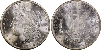 1889-S $1 MS65+