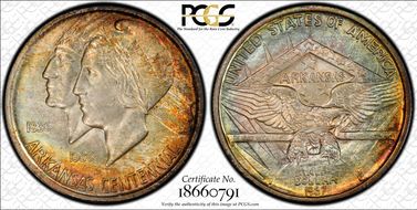 1937-S 50C Arkansas MS66