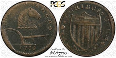 1788 NJ 1/2P Fox Before Legend VF30BN