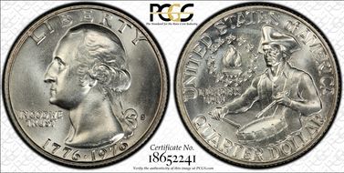 1976-S 25C Silver MS68