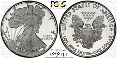 2010-W $1 Silver Eagle First Strike PR69DCAM