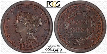 1844 1/2C Original PR64BN