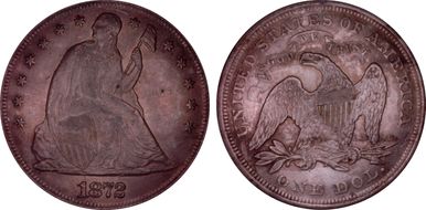 1872 $1 MS63