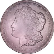 1921 $1 Morgan MS65+