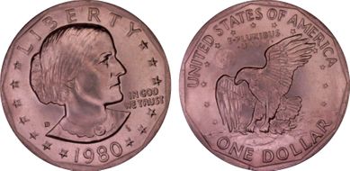 1980-D SBA$1 MS65