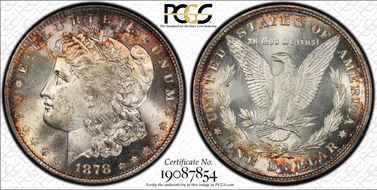 1878 8TF $1 VAM 3, Spiked Eye MS64