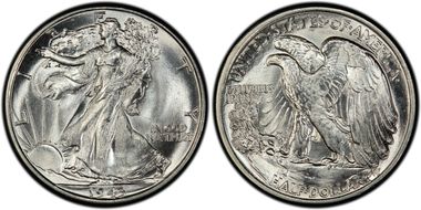 1943 50C MS66+