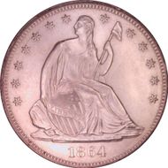 1864 50C MS64