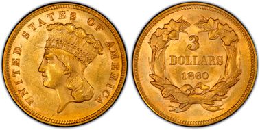 1860 $3 MS62