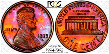 1973-S 1C PR65RB