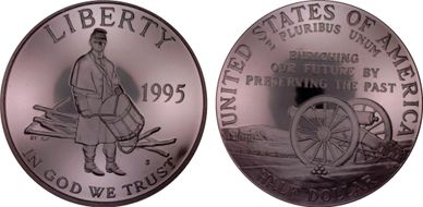 1995-S 50C Civil War PR69DCAM