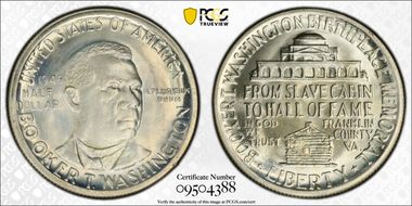 1946 50C Booker T. Washington MS65