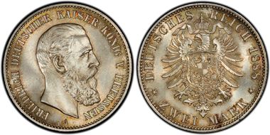 1888-A 2 Mk J-98 Friedrich MS66+