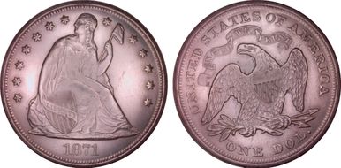 1871 $1 MS64