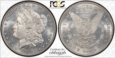 1878 7TF $1 Reverse of 1878 MS65