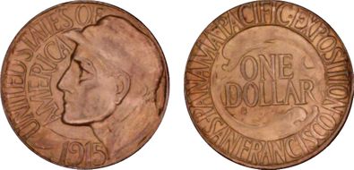 1915-S G$1 Panama-Pacific MS65