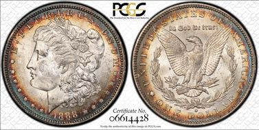 1888-O $1 VAM 1B Scarface MS63