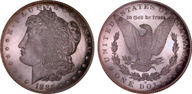 1885-O $1 MS64DMPL