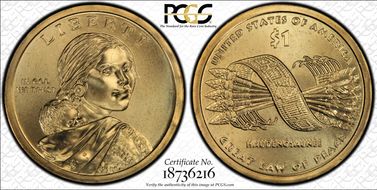 2010-D $1 Native American, Pos. A Satin Finish SP68