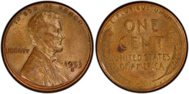 1953-S 1C AU55BN