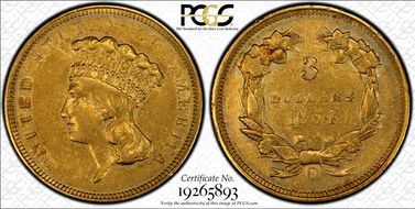 1854-O $3 XF45