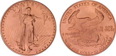 1986 $10 Gold Eagle MS69