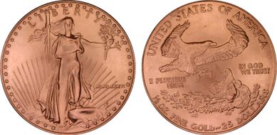 1986 $25 Gold Eagle MS67