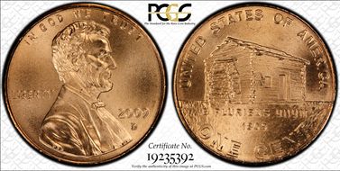 2009-D 1C Lincoln-Early Childhood Satin Finish SP69RD