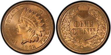 1862 1C MS67