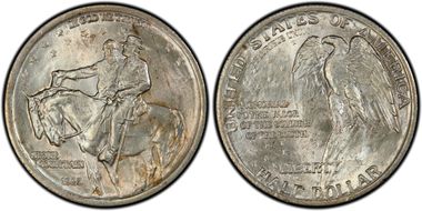 1925 50C Stone Mountain MS65+