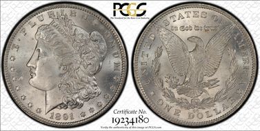 1891-CC $1 MS64