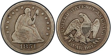 1851-O 25C VF20