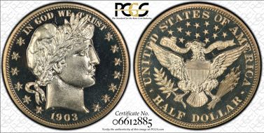 1903 50C PR67CAM