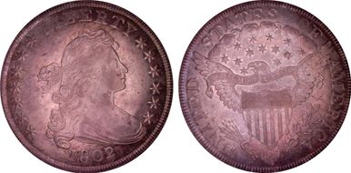 1802/1 $1 B-2 BB-233 Wide Date AU58