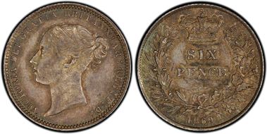 1869 6D S-3910 MS62