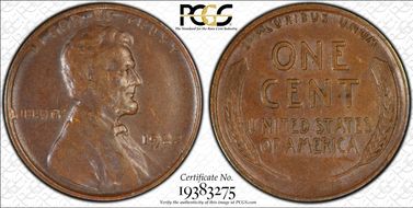 1922 No D 1C Strong Reverse AU58BN