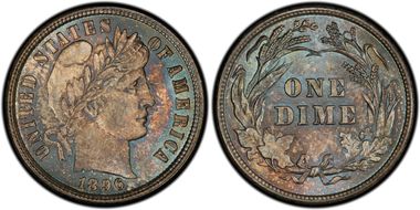 1896 10C MS66+