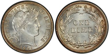 1901 10C MS66