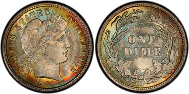 1907-D 10C MS67