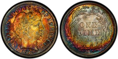 1913 10C MS66