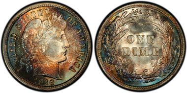 1916 10C Barber MS67
