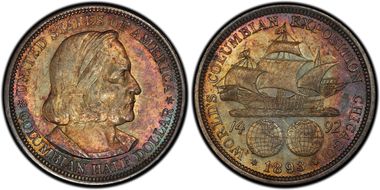 1893 50C Columbian MS62